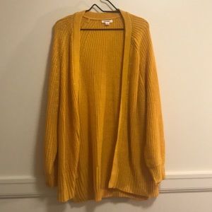 Mustard gold slouchy cardigan